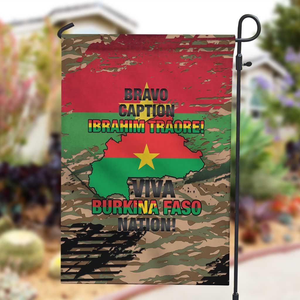 Bravo Caption Traore! Viva Burkina Faso Nation! Garden Flag LT15