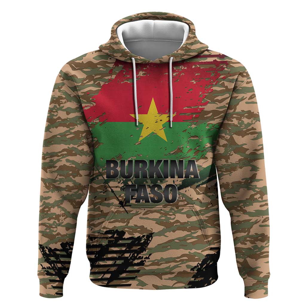 Burkina Faso Military Hoodie Bravo Caption Traore! Viva Burkina Faso Nation! LT15