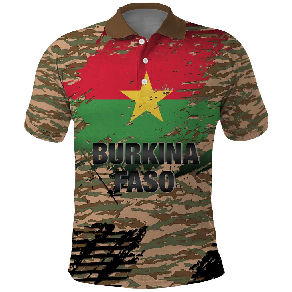 Burkina Faso Military Polo Shirt Bravo Caption Traore! Viva Burkina Faso Nation! LT15