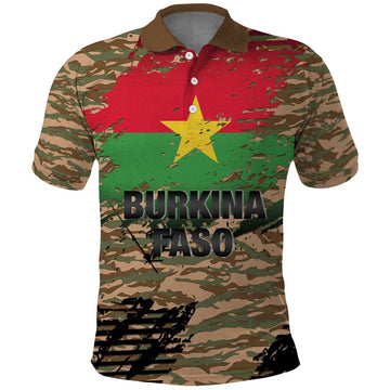 Burkina Faso Military Polo Shirt Bravo Caption Traore! Viva Burkina Faso Nation! LT15