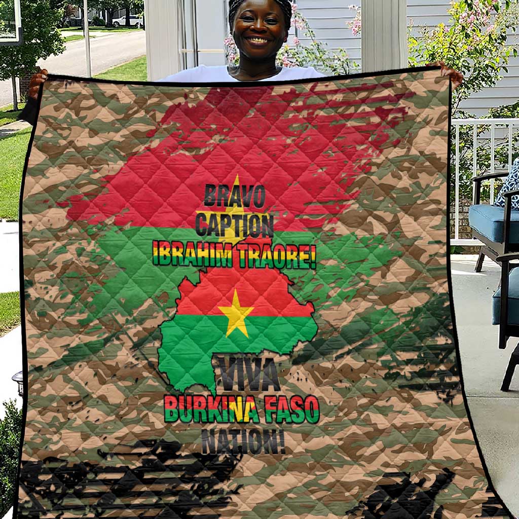Bravo Caption Traore! Viva Burkina Faso Nation! Quilt LT15