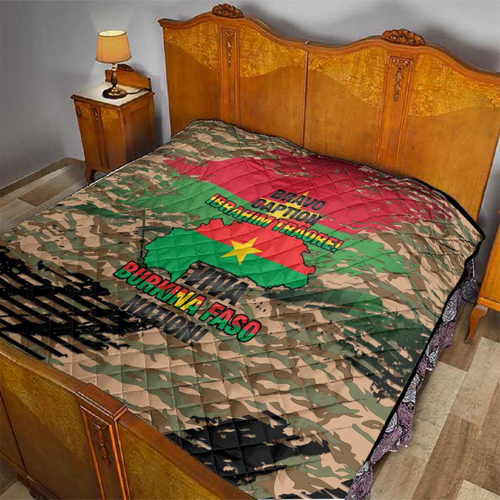 Bravo Caption Traore! Viva Burkina Faso Nation! Quilt LT15