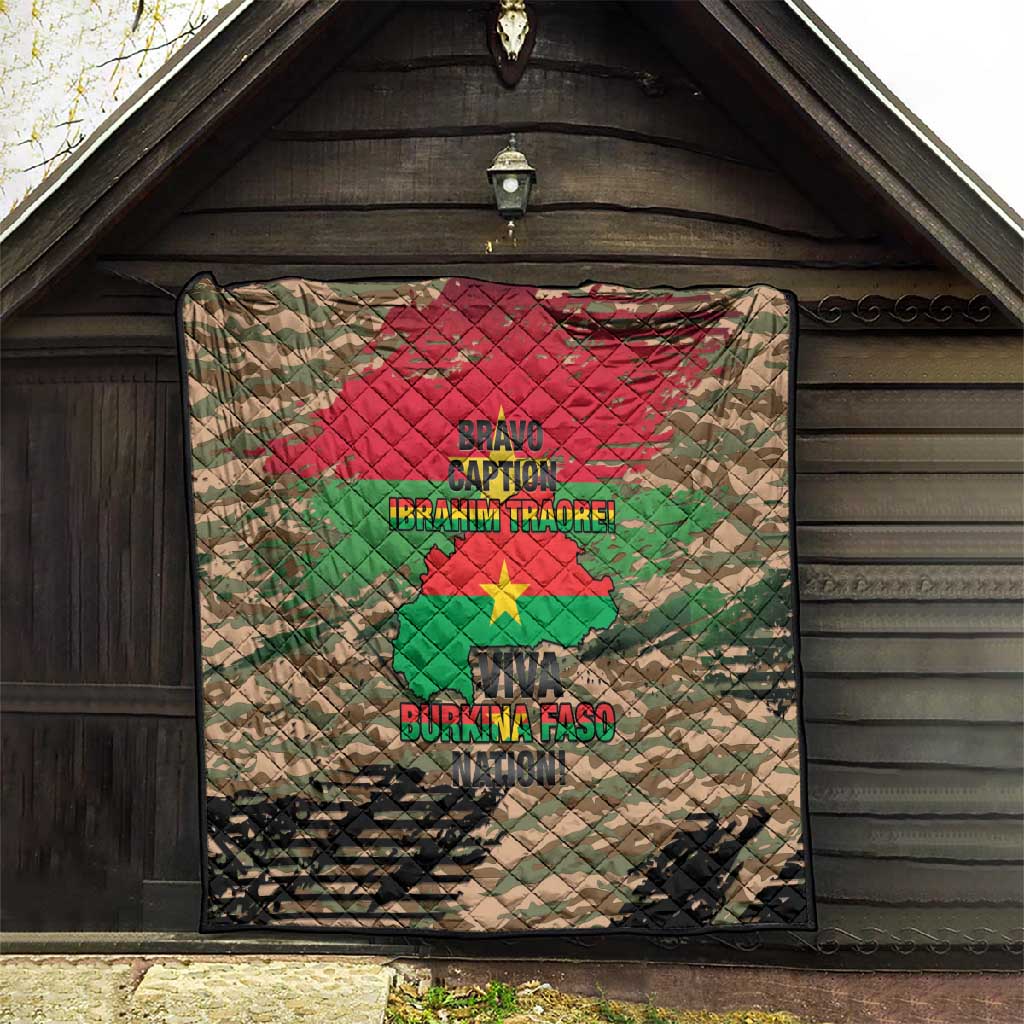 Bravo Caption Traore! Viva Burkina Faso Nation! Quilt LT15
