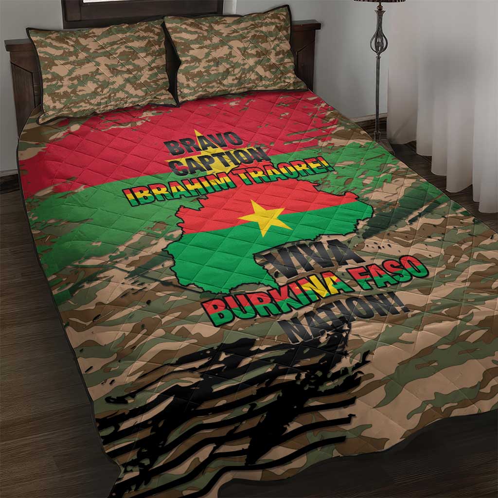 Bravo Caption Traore! Viva Burkina Faso Nation! Quilt Bed Set LT15
