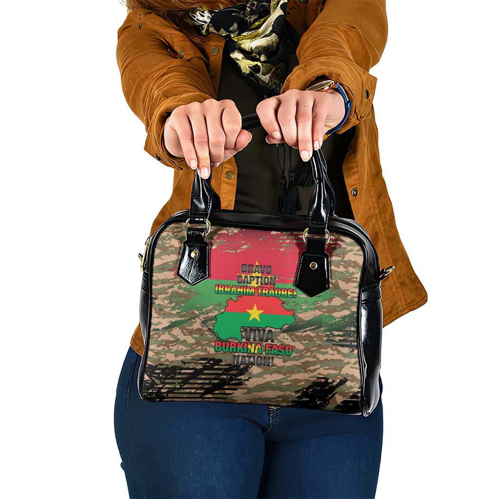 Burkina Faso Military Shoulder Handbag Bravo Caption Traore! Viva Burkina Faso Nation! LT15