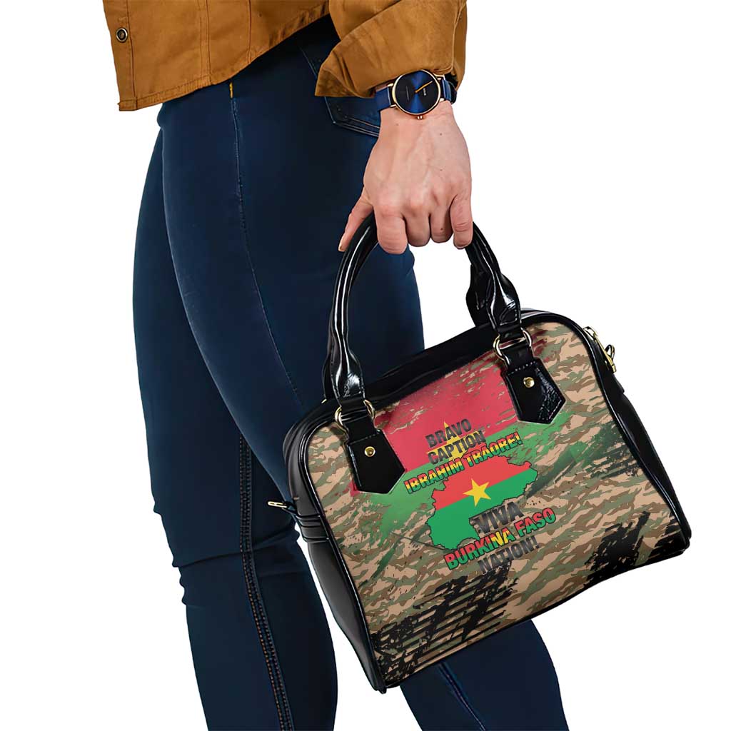 Burkina Faso Military Shoulder Handbag Bravo Caption Traore! Viva Burkina Faso Nation! LT15