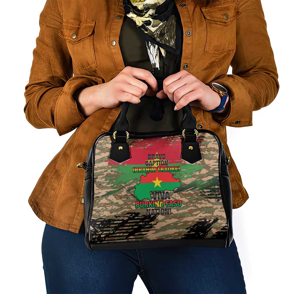Burkina Faso Military Shoulder Handbag Bravo Caption Traore! Viva Burkina Faso Nation! LT15
