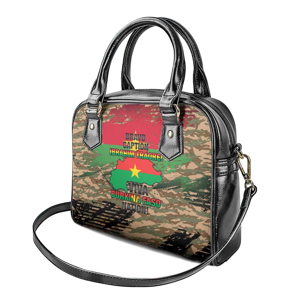Burkina Faso Military Shoulder Handbag Bravo Caption Traore! Viva Burkina Faso Nation! LT15