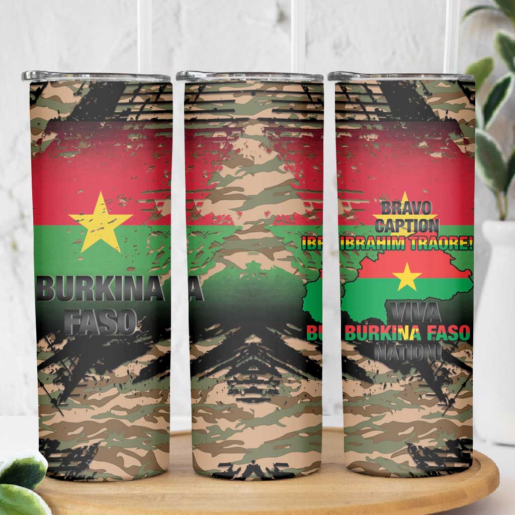 Bravo Caption Traore! Viva Burkina Faso Nation! Skinny Tumbler LT15