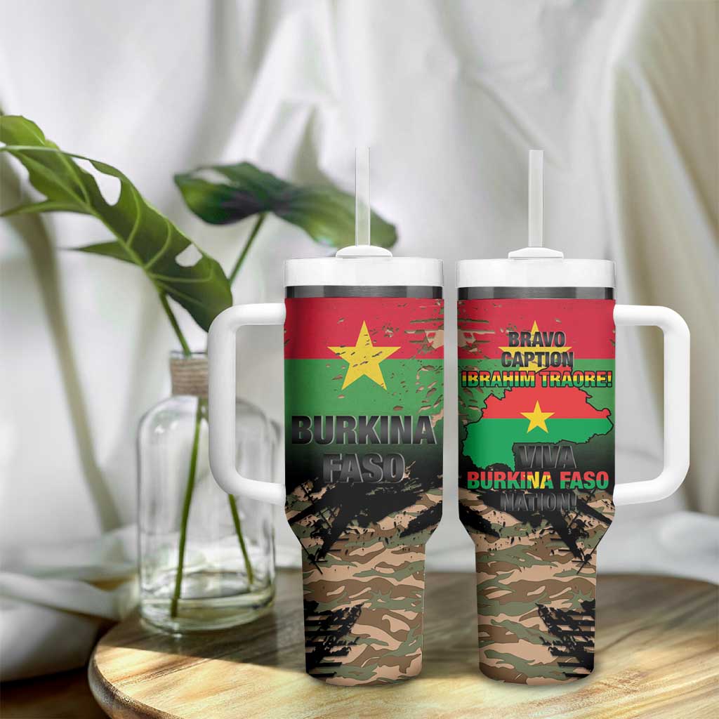 Bravo Caption Traore! Viva Burkina Faso Nation! Tumbler With Handle LT15