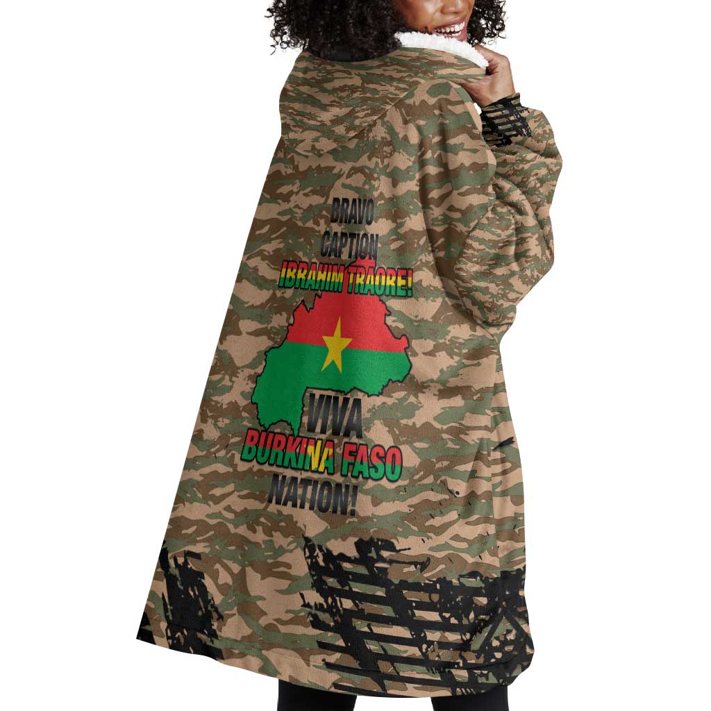 Bravo Caption Traore! Viva Burkina Faso Nation! Wearable Blanket Hoodie LT15