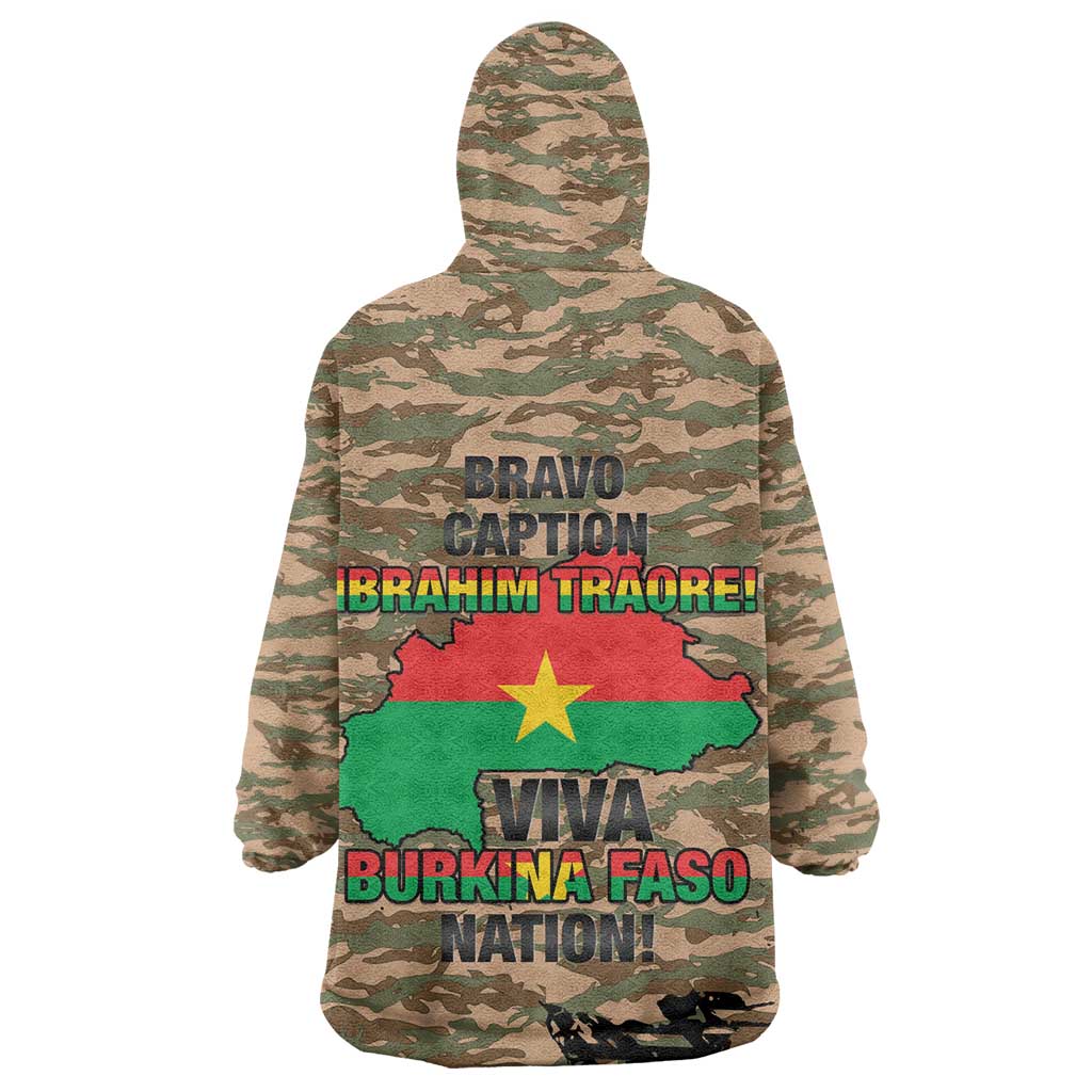 Bravo Caption Traore! Viva Burkina Faso Nation! Wearable Blanket Hoodie LT15