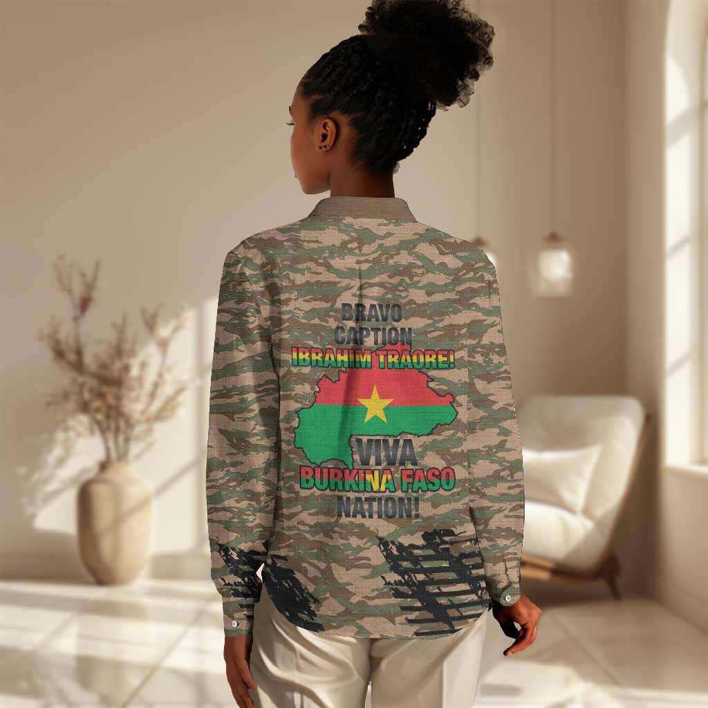Bravo Caption Traore! Viva Burkina Faso Nation! Women Casual Shirt LT15