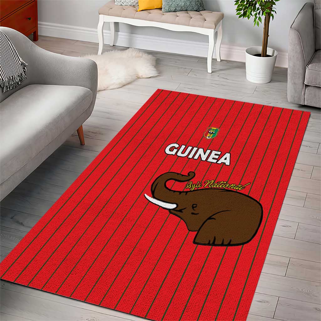 Guinea Football Area Rug Allez Syli National LT15
