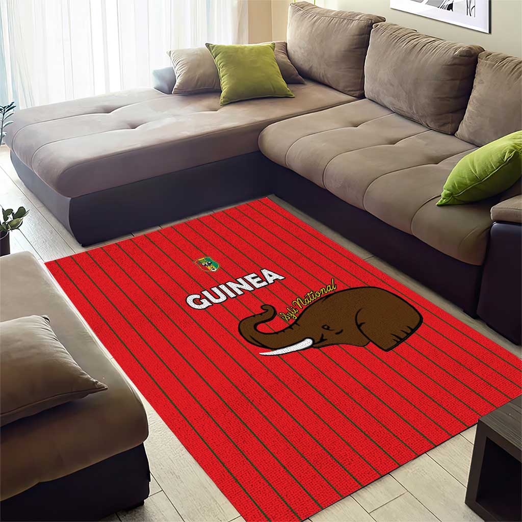 Guinea Football Area Rug Allez Syli National LT15