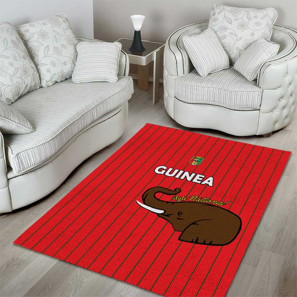 Guinea Football Area Rug Allez Syli National LT15