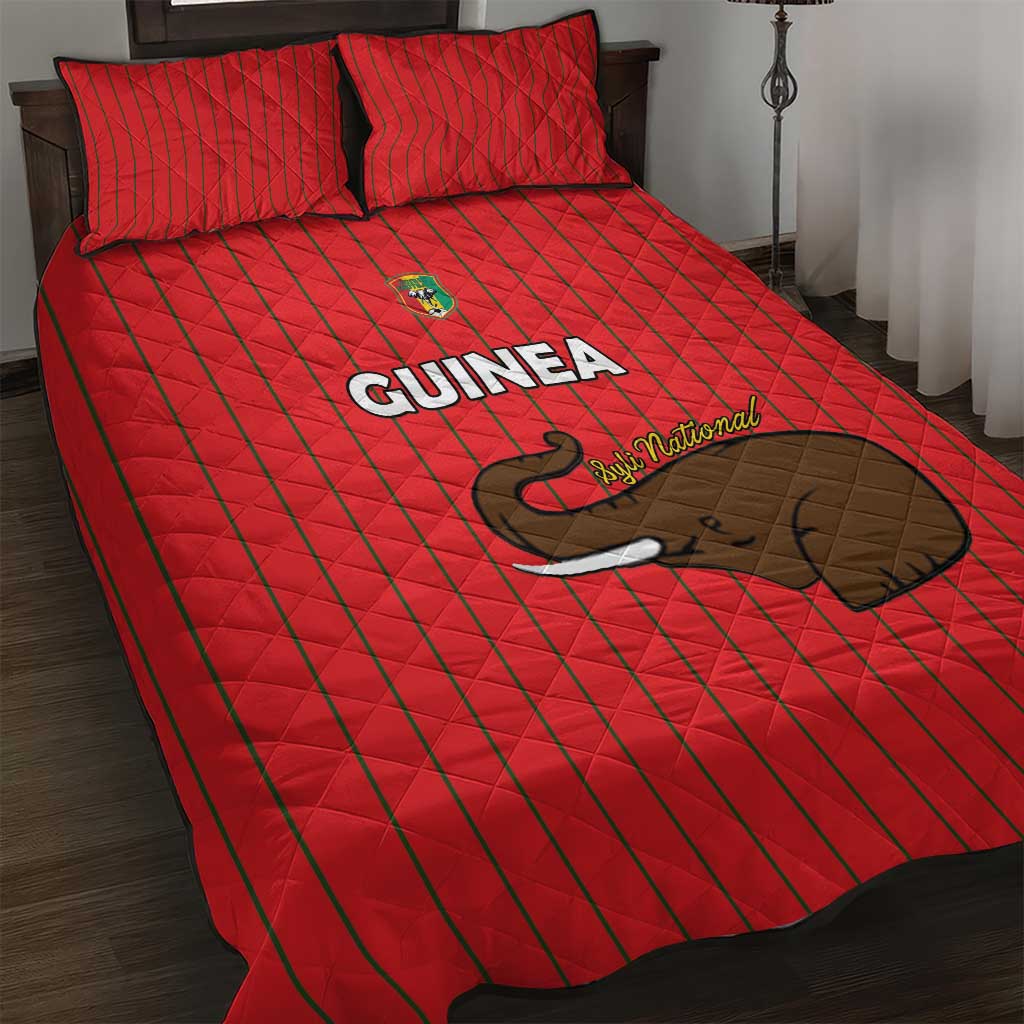 Guinea Football Quilt Bed Set Allez Syli National LT15
