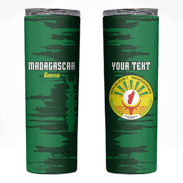 Madagascar Football Custom Skinny Tumbler Go Champions LT15