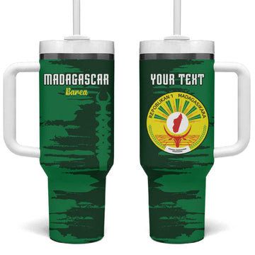 Madagascar Football Custom Tumbler With Handle Go Champions LT15