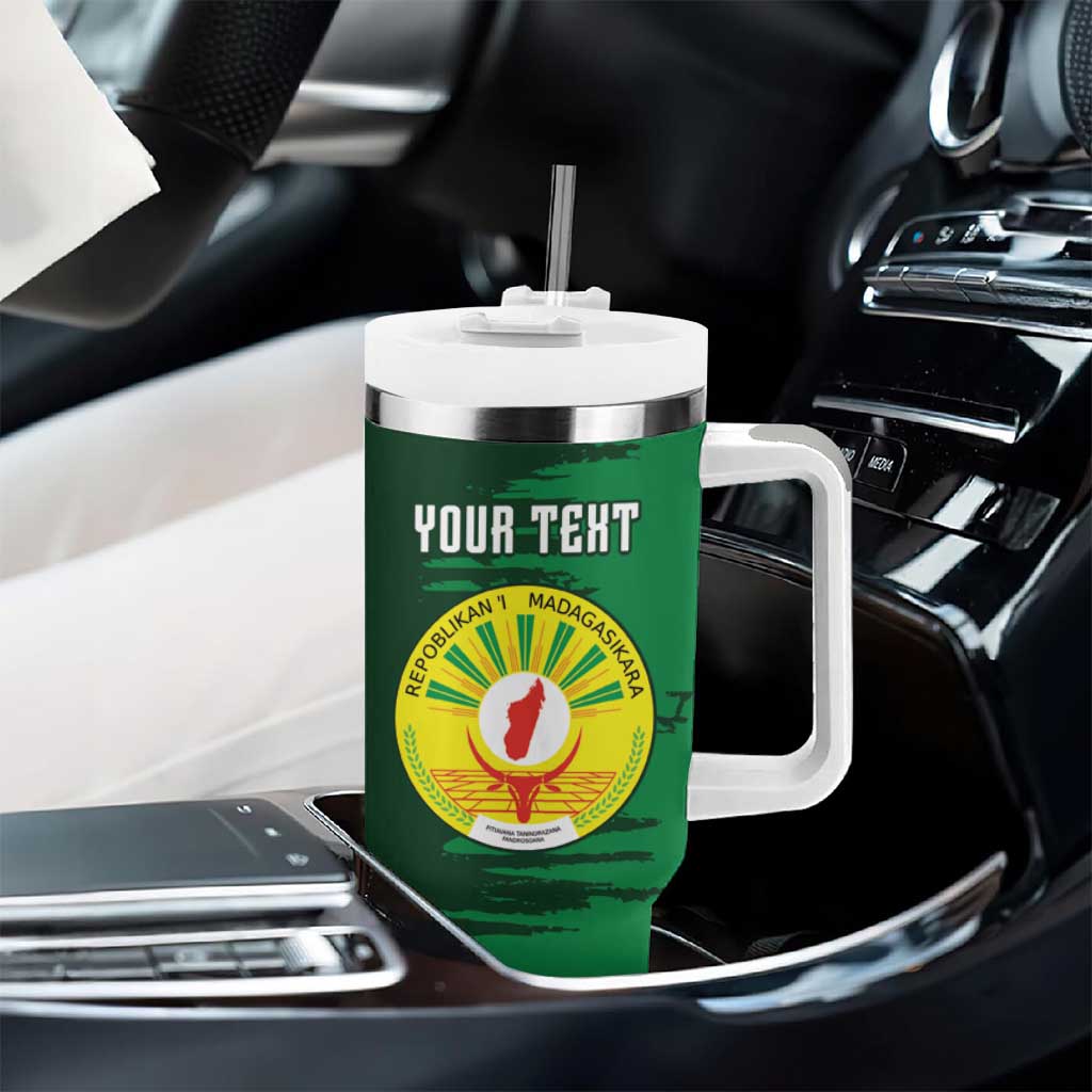 Madagascar Football Custom Tumbler With Handle Go Champions LT15