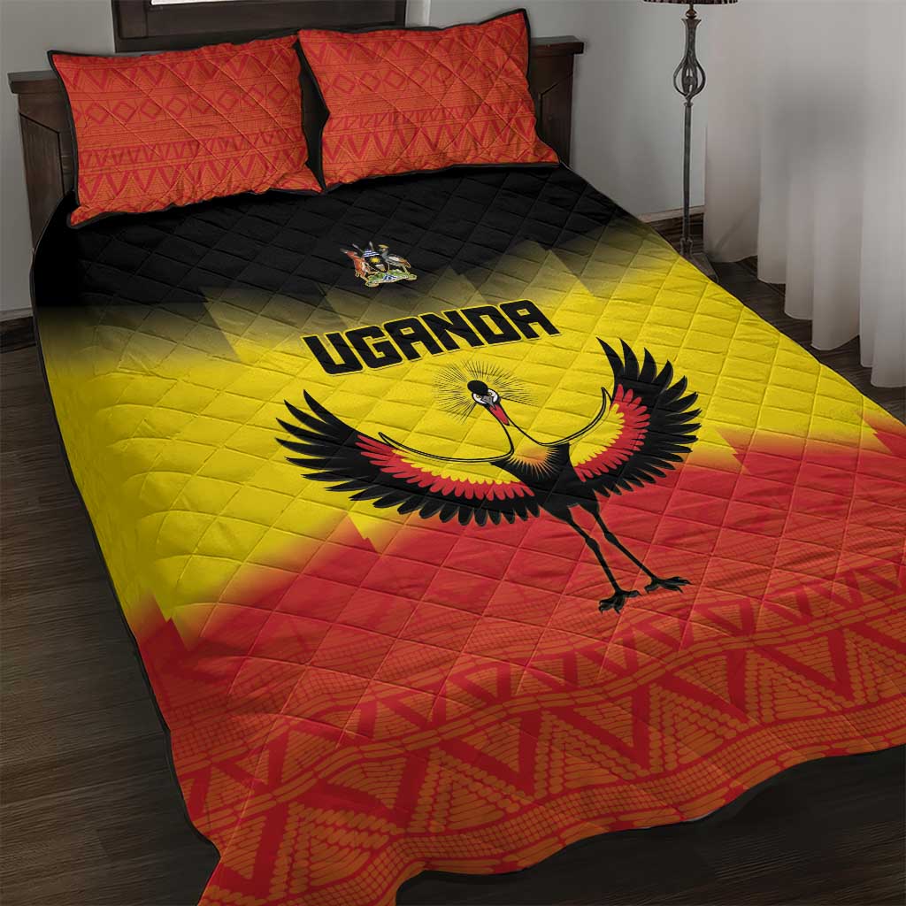 Uganda Football Quilt Bed Set Go Champions LT15