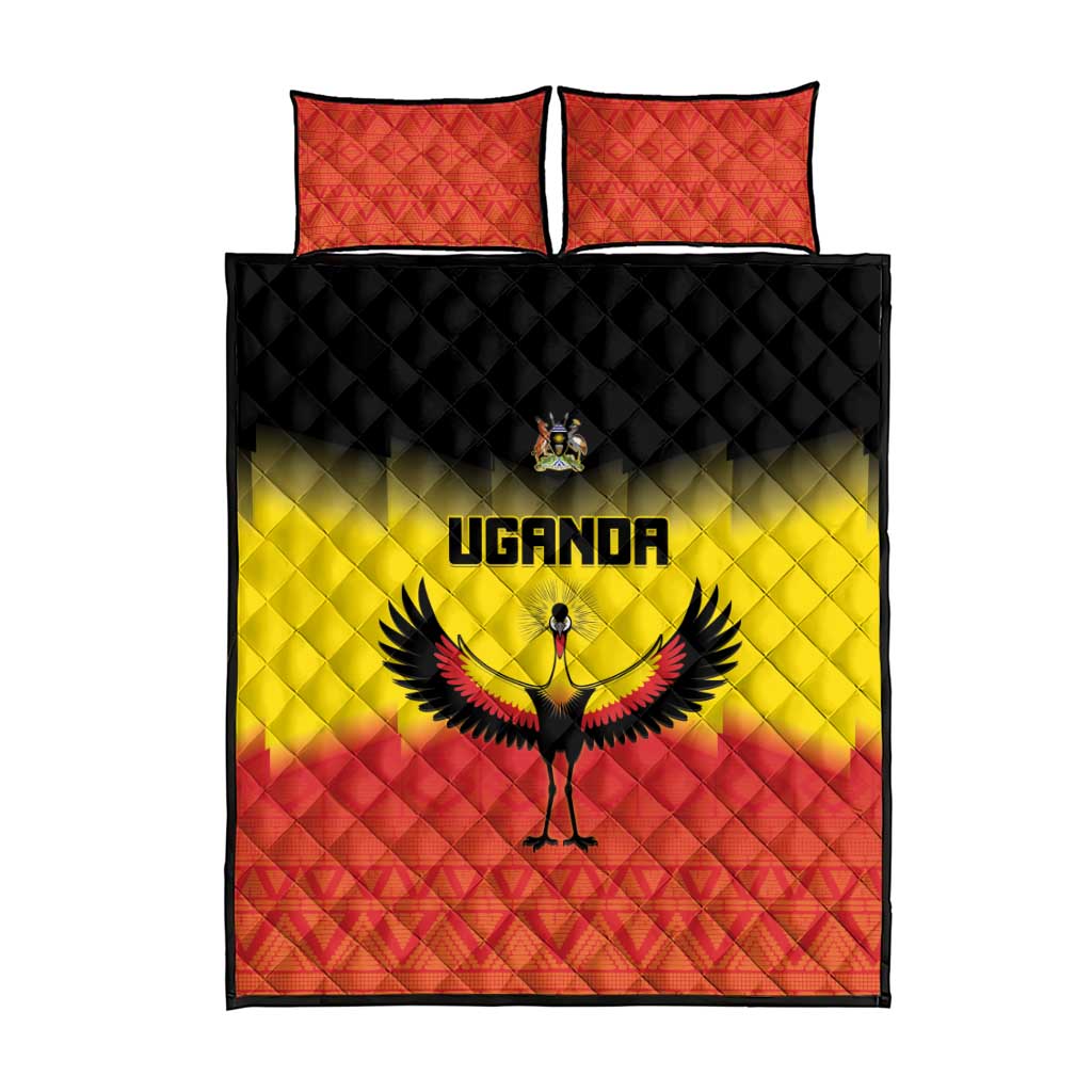 Uganda Football Quilt Bed Set Go Champions LT15