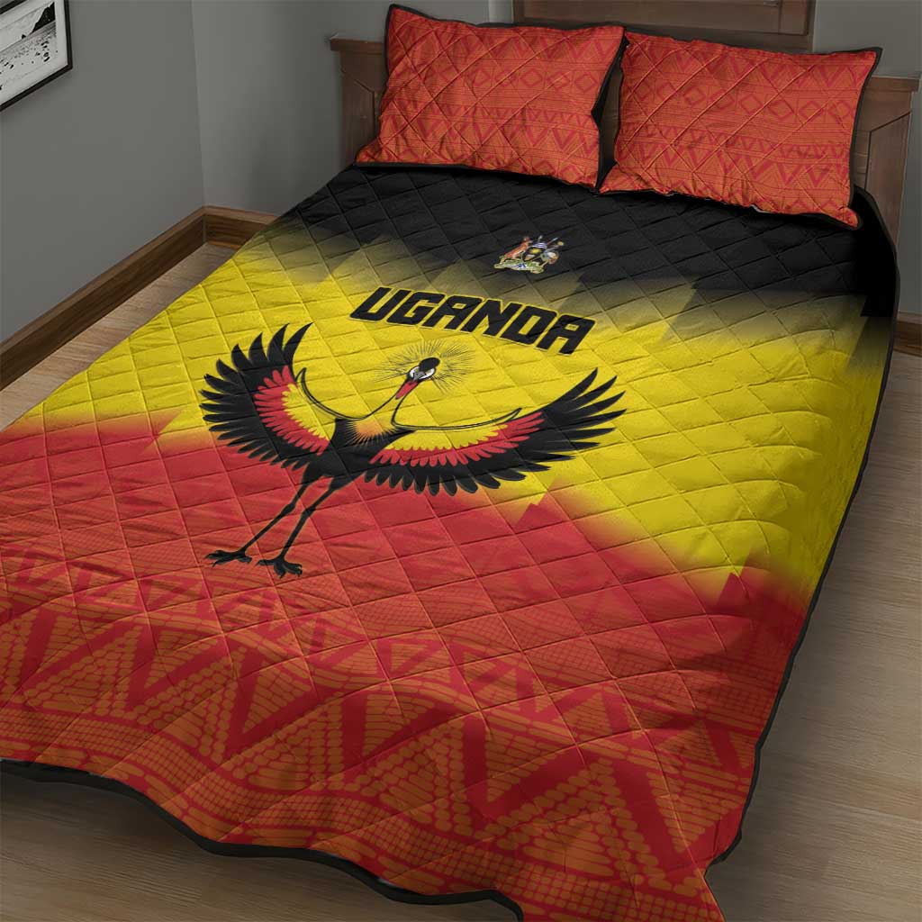 Uganda Football Quilt Bed Set Go Champions LT15