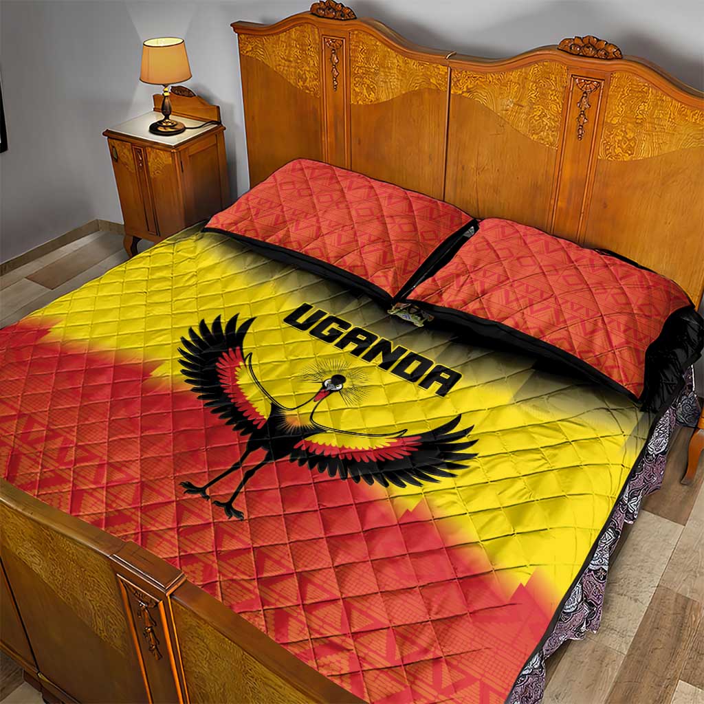 Uganda Football Quilt Bed Set Go Champions LT15