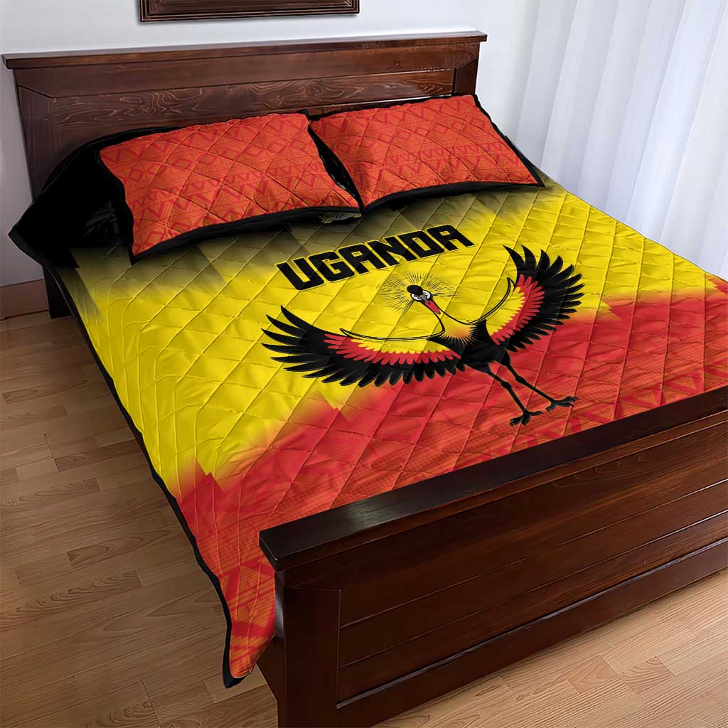 Uganda Football Quilt Bed Set Go Champions LT15
