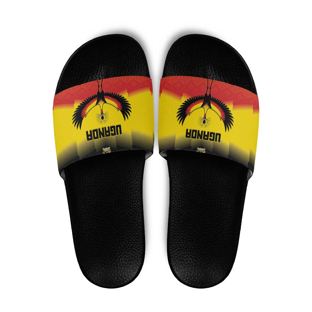 Uganda Football Slide Sandals Go Cranes Go LT15
