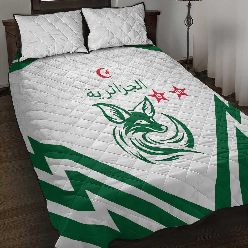 Algeria Football Quilt Bed Set Go Champions LT15
