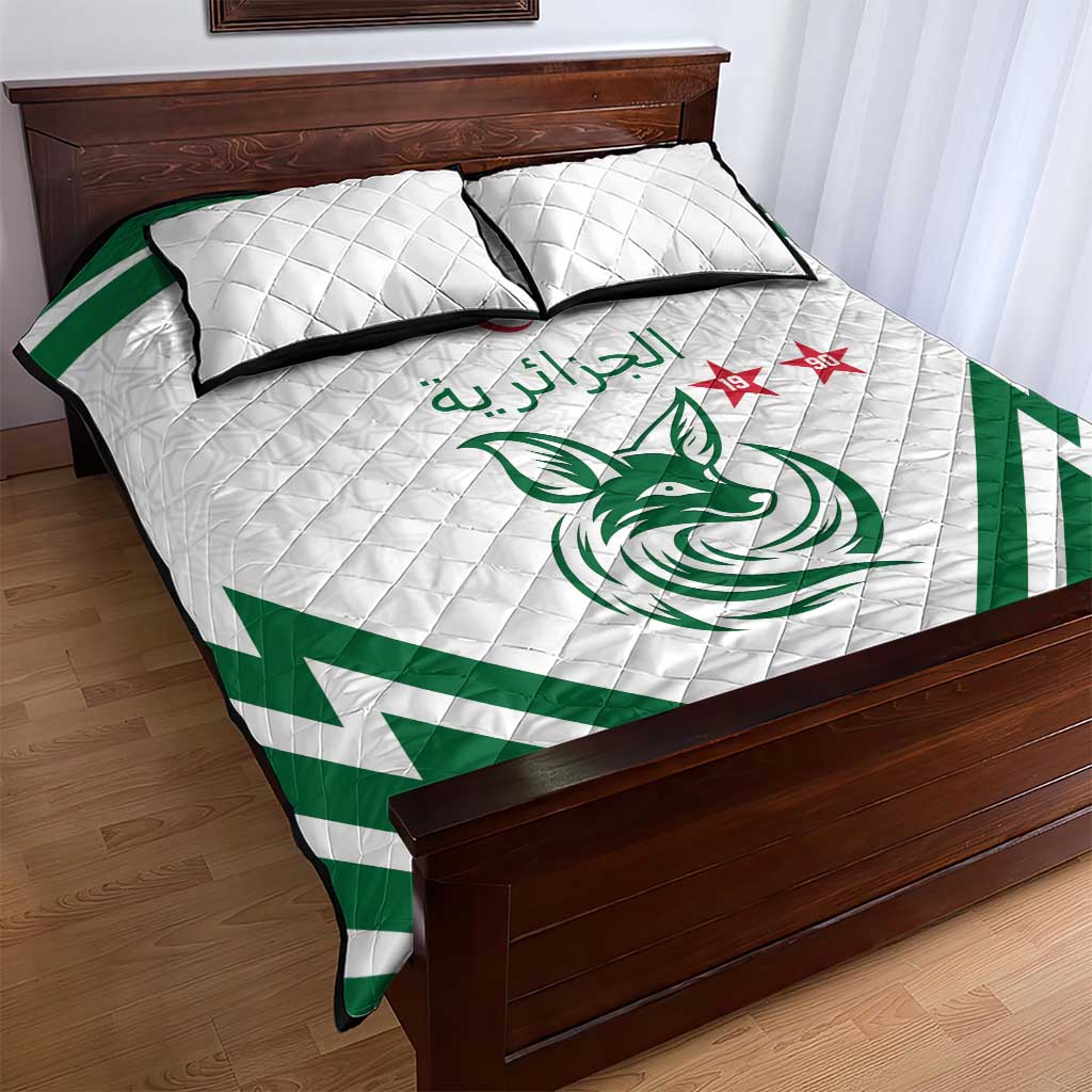Algeria Football Quilt Bed Set Go Champions LT15
