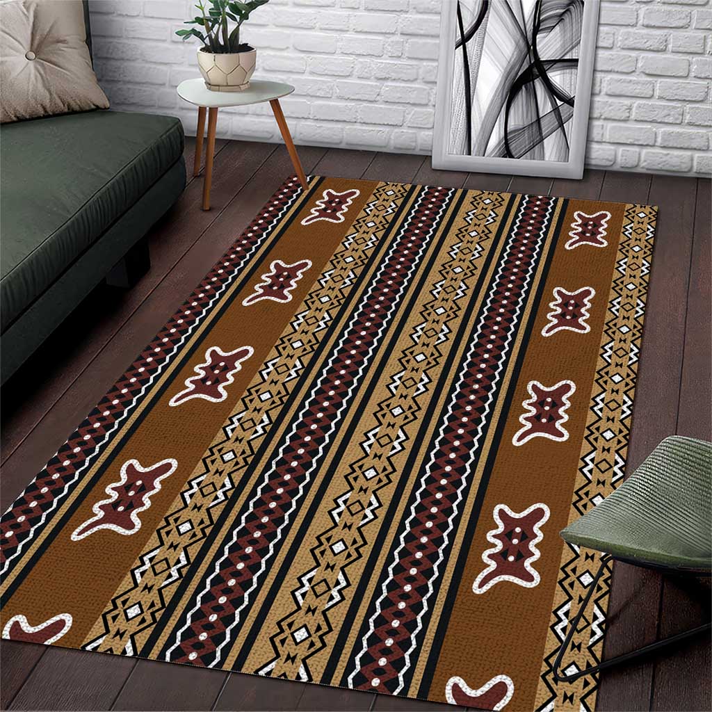 Mali Mud Cloth Area Rug Traditional Bologan Pattern LT15