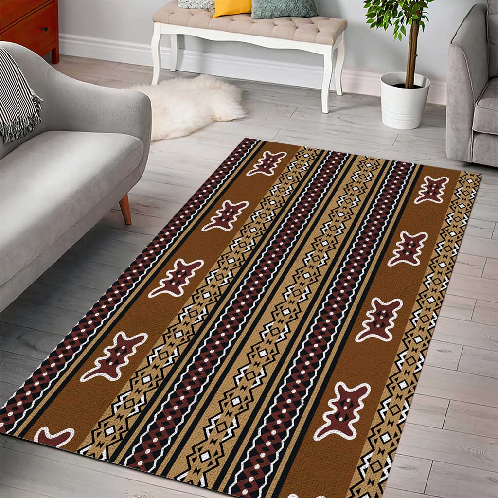 Mali Mud Cloth Area Rug Traditional Bologan Pattern LT15