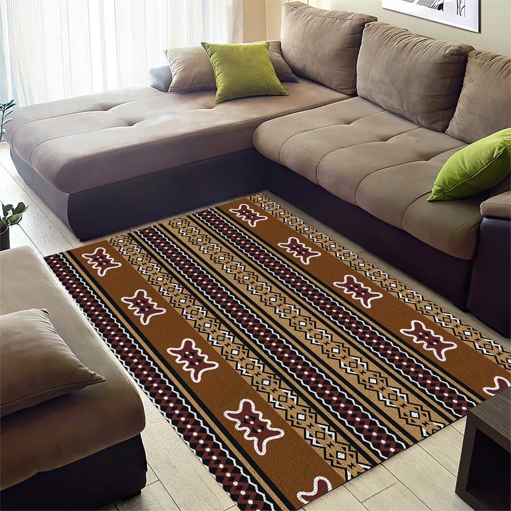 Mali Mud Cloth Area Rug Traditional Bologan Pattern LT15