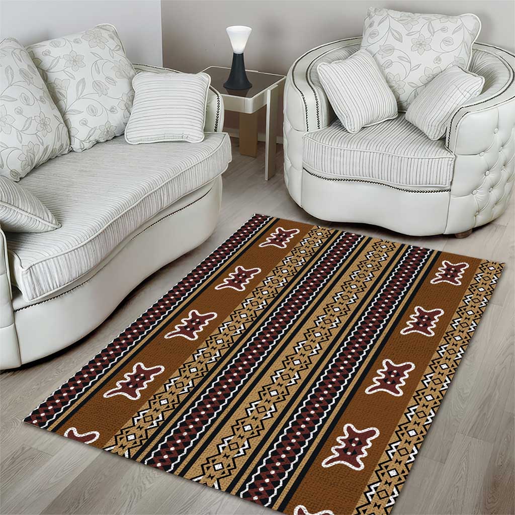 Mali Mud Cloth Area Rug Traditional Bologan Pattern LT15