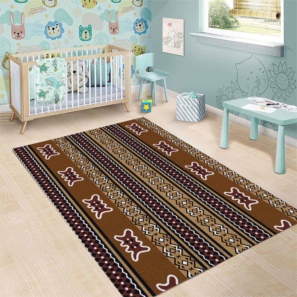 Mali Mud Cloth Area Rug Traditional Bologan Pattern LT15
