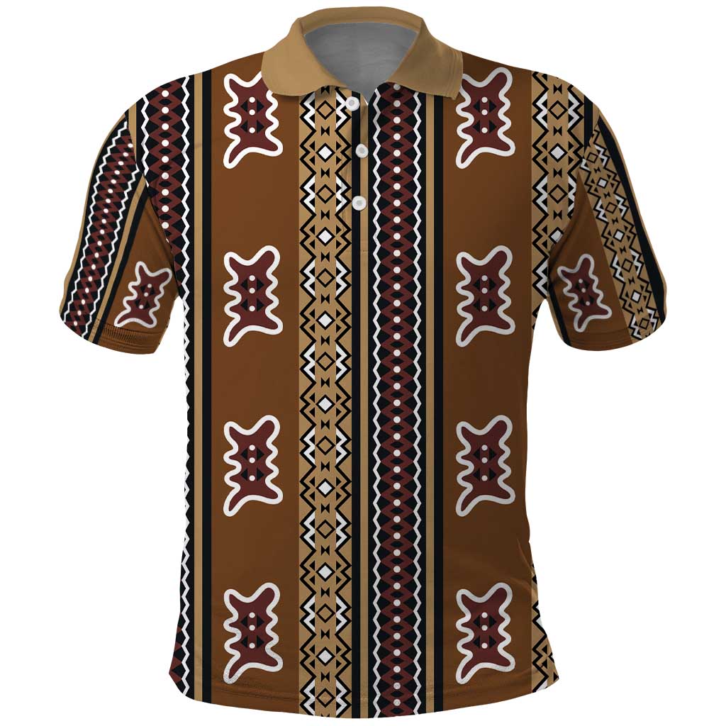 Mali Bologan Mud Cloth Pattern Polo Shirt LT15
