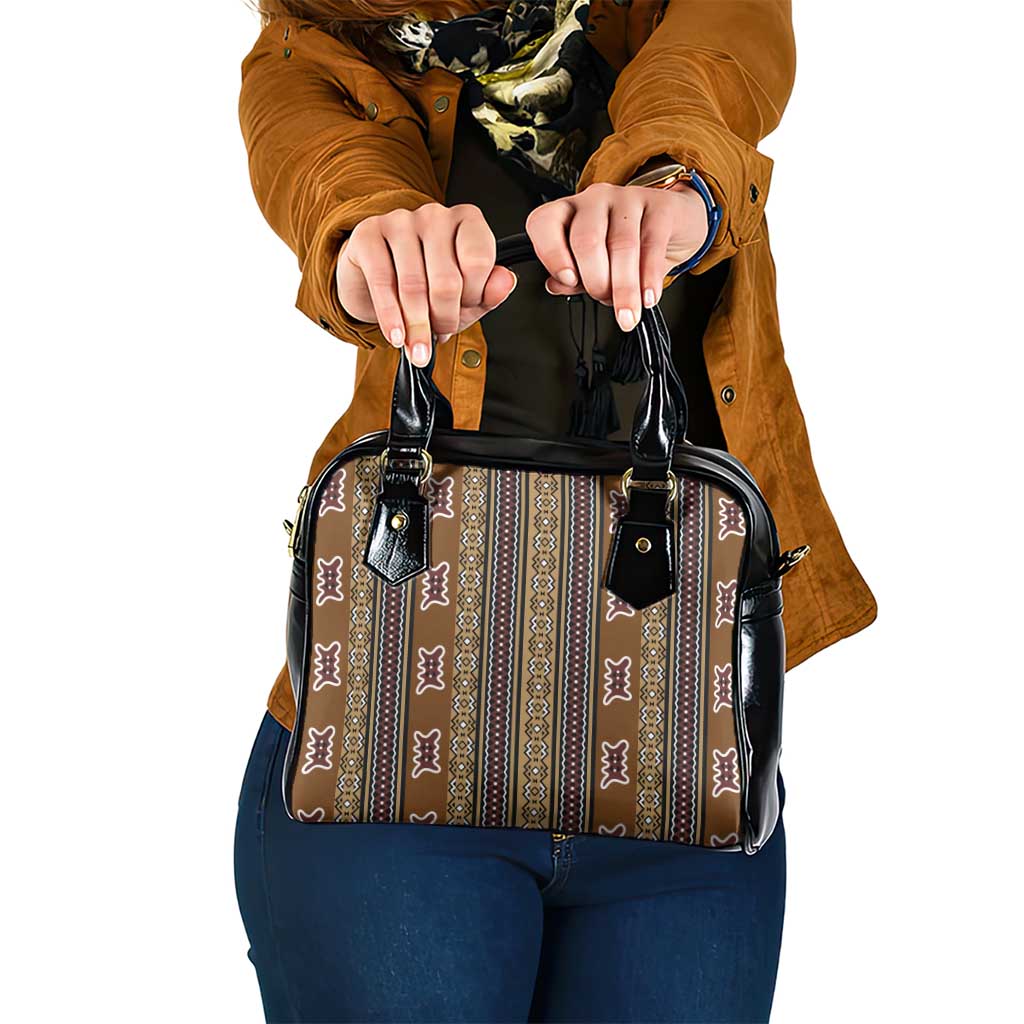 Mali Bologan Mud Cloth Pattern Shoulder Handbag LT15