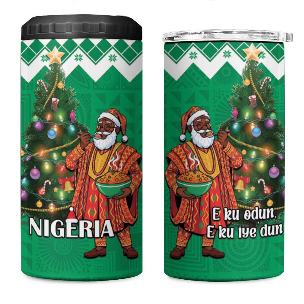 Afro Christmas in Nigeria 4 in 1 Can Cooler Tumbler Eku Odun Eku IyeDun LT15