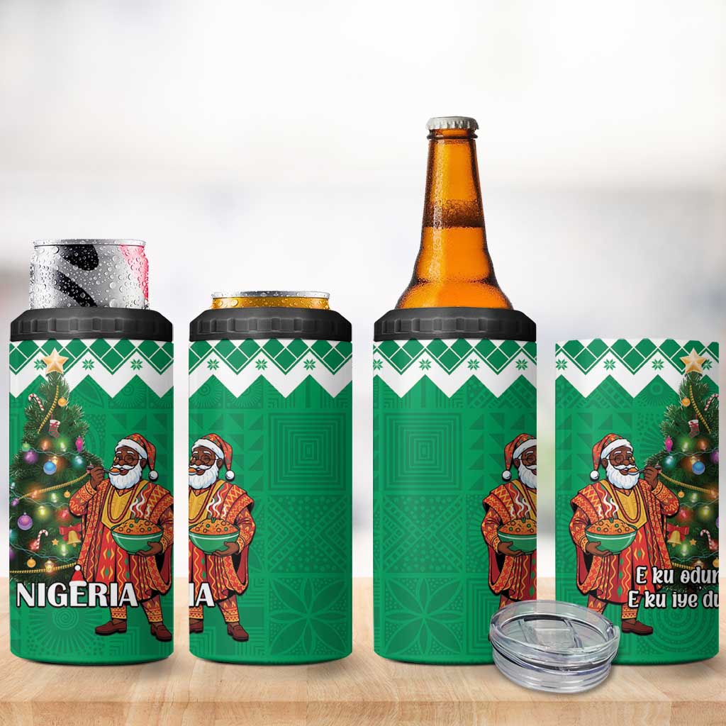 Afro Christmas in Nigeria 4 in 1 Can Cooler Tumbler Eku Odun Eku IyeDun LT15