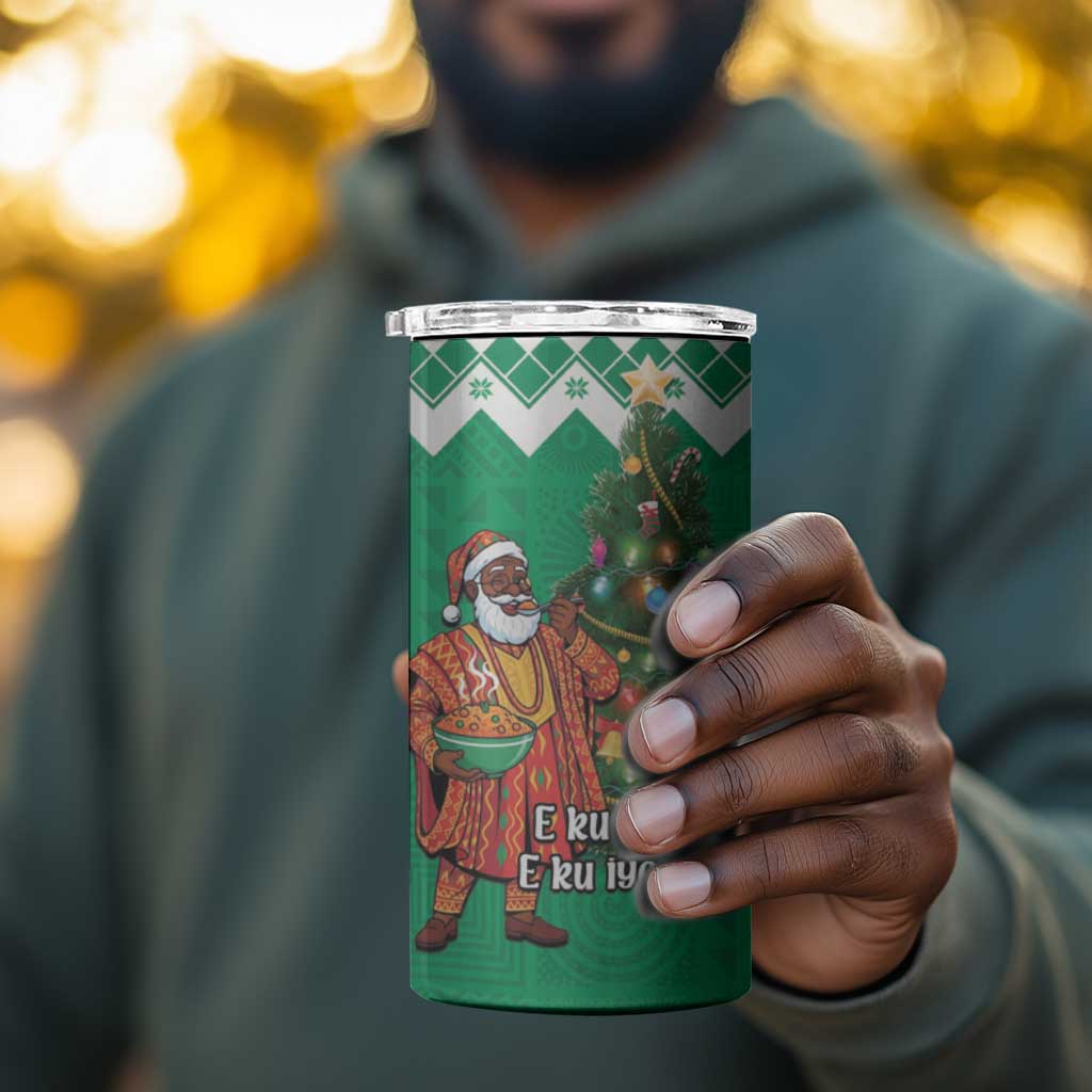 Afro Christmas in Nigeria 4 in 1 Can Cooler Tumbler Eku Odun Eku IyeDun LT15