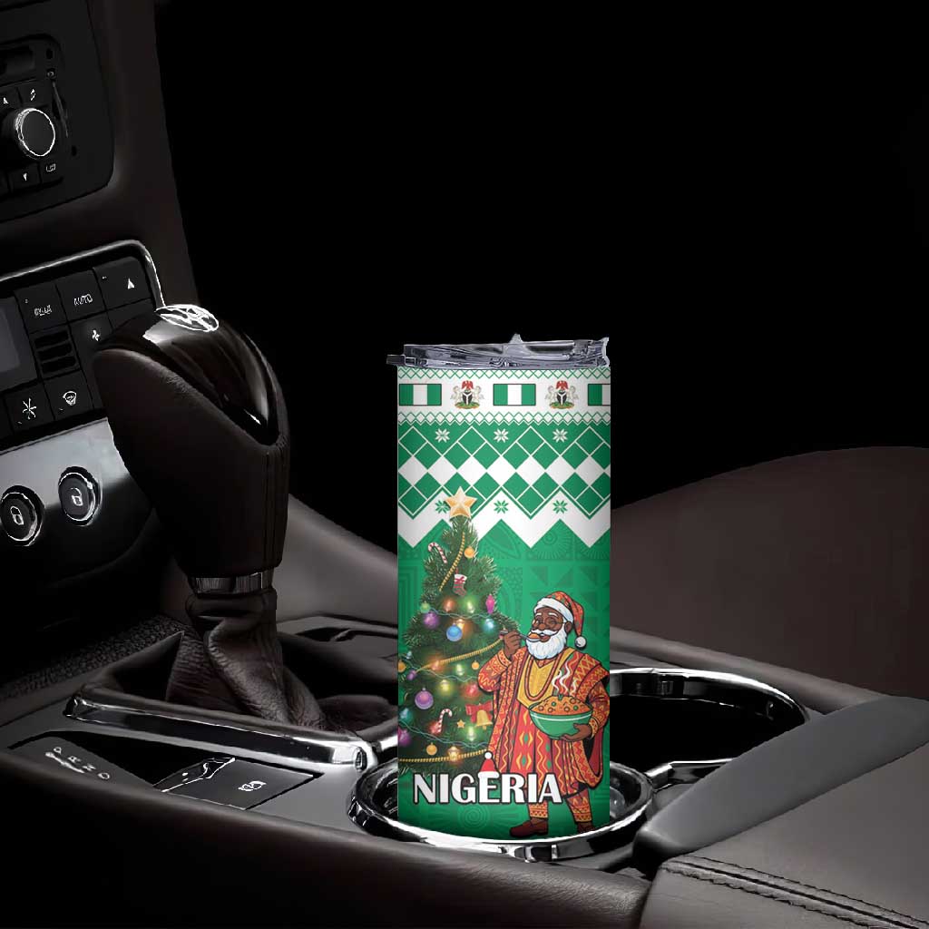 Afro Christmas in Nigeria Skinny Tumbler Eku Odun Eku IyeDun LT15