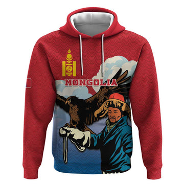 Personalised Mongolia Hoodie Eagle Hunters LT15