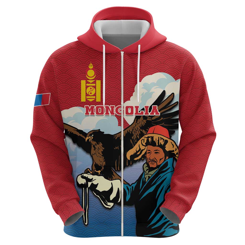 Personalised Mongolia Hoodie Eagle Hunters LT15