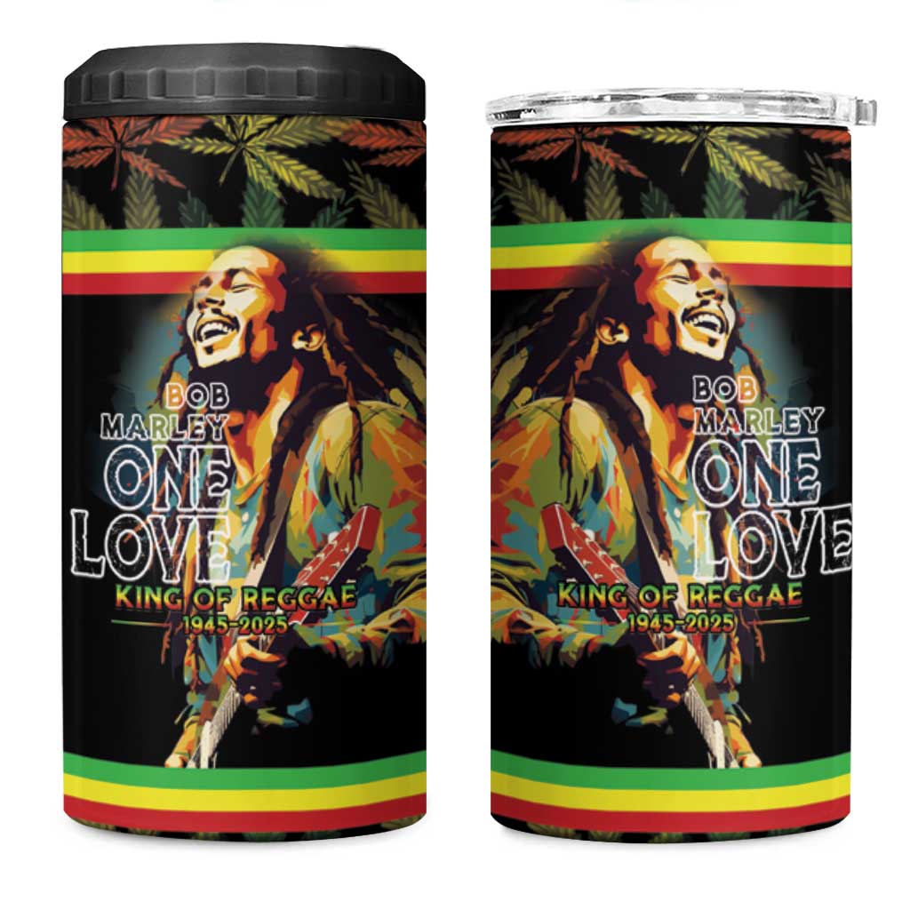 Jamaica Legend Bob Birthday 4 in 1 Can Cooler Tumbler Thank You For The Memories LT15