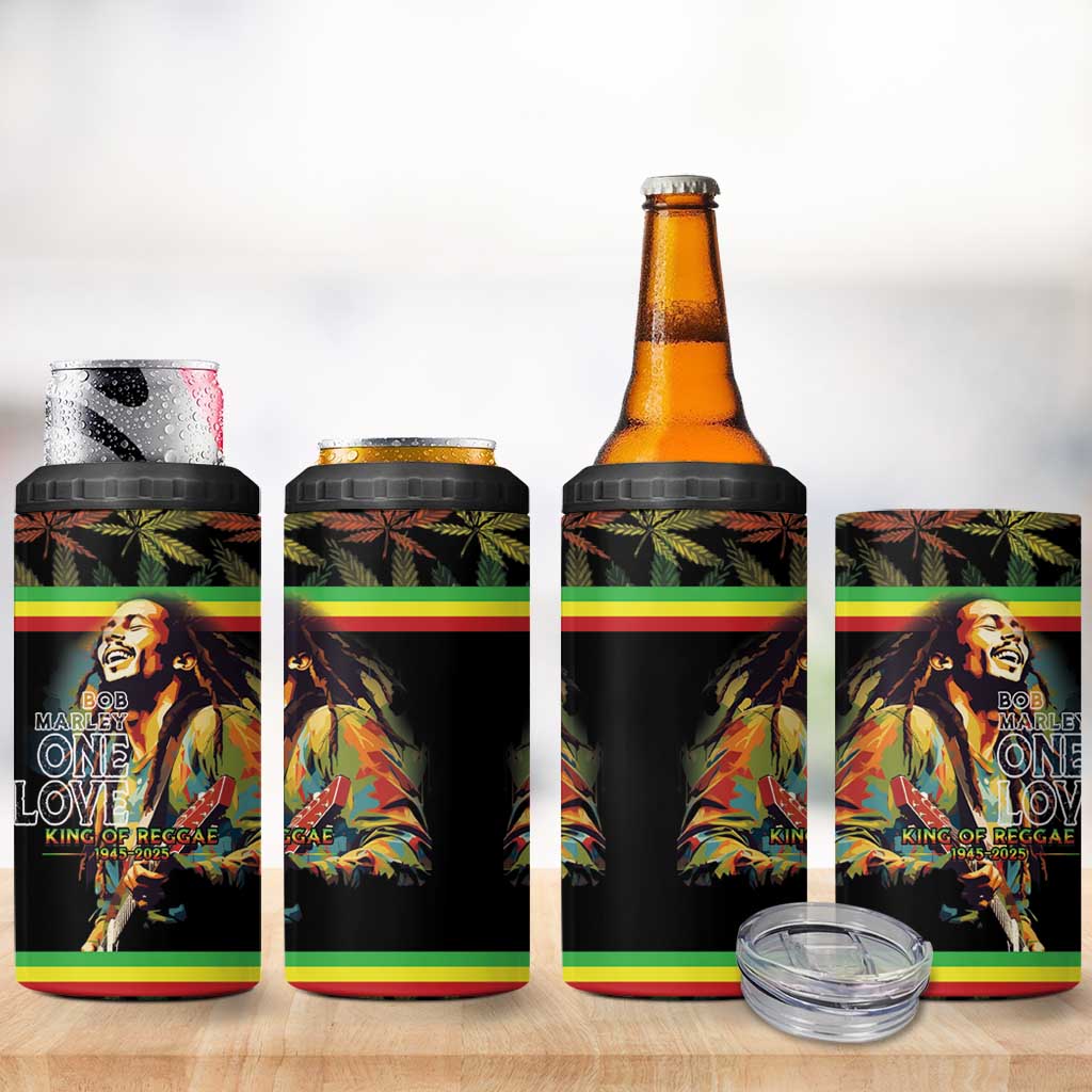 Jamaica Legend Bob Birthday 4 in 1 Can Cooler Tumbler Thank You For The Memories LT15
