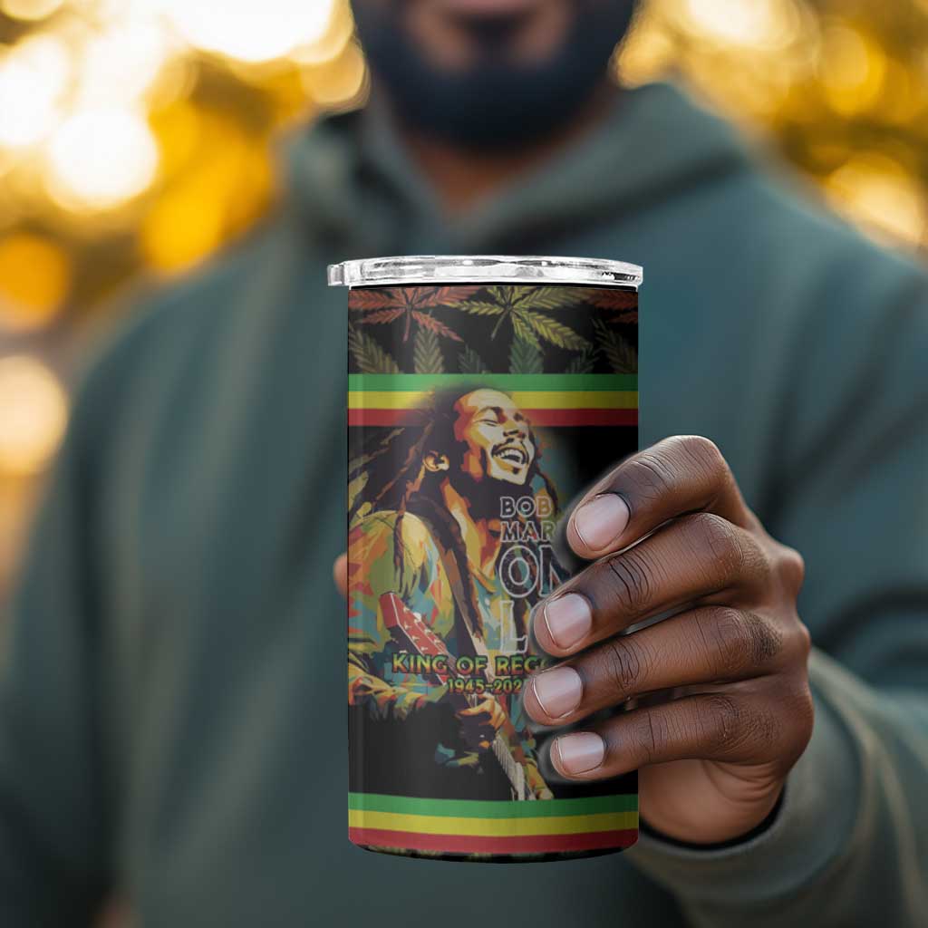 Jamaica Legend Bob Birthday 4 in 1 Can Cooler Tumbler Thank You For The Memories LT15