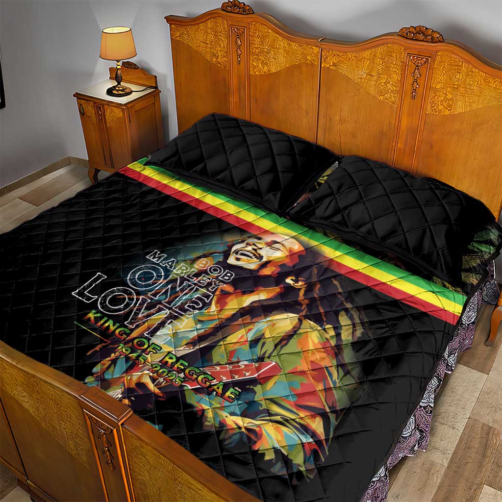 Jamaica Legend Bob Birthday Quilt Bed Set Thank You For The Memories LT15