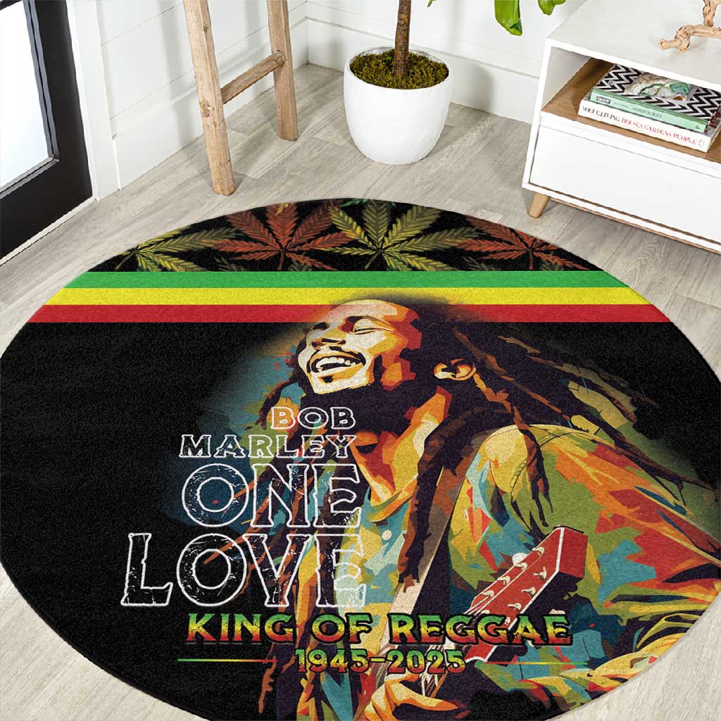 Jamaica Legend Bob Birthday Round Carpet Thank You For The Memories LT15